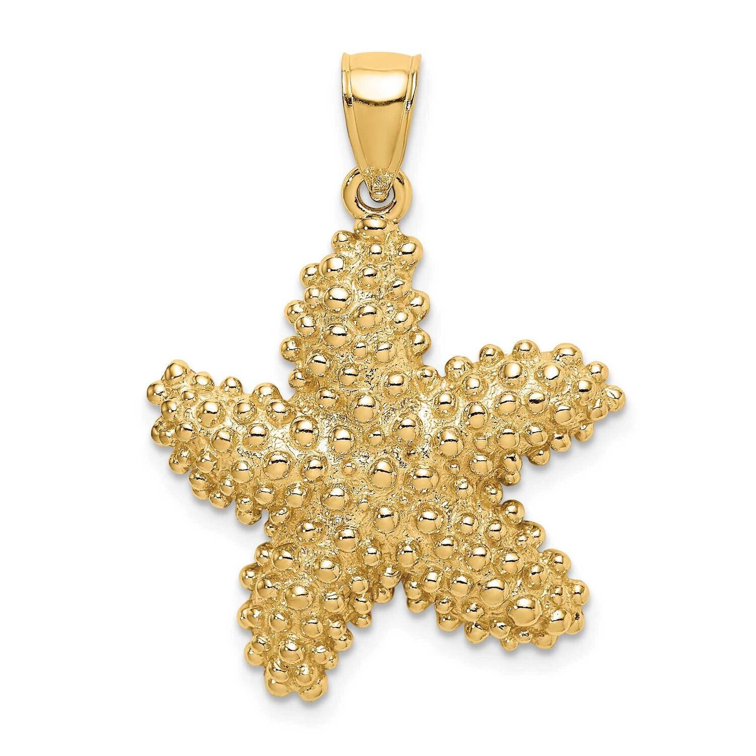 Beaded Starfish Charm 14k Gold K7986, MPN: K7986, 637218050956
