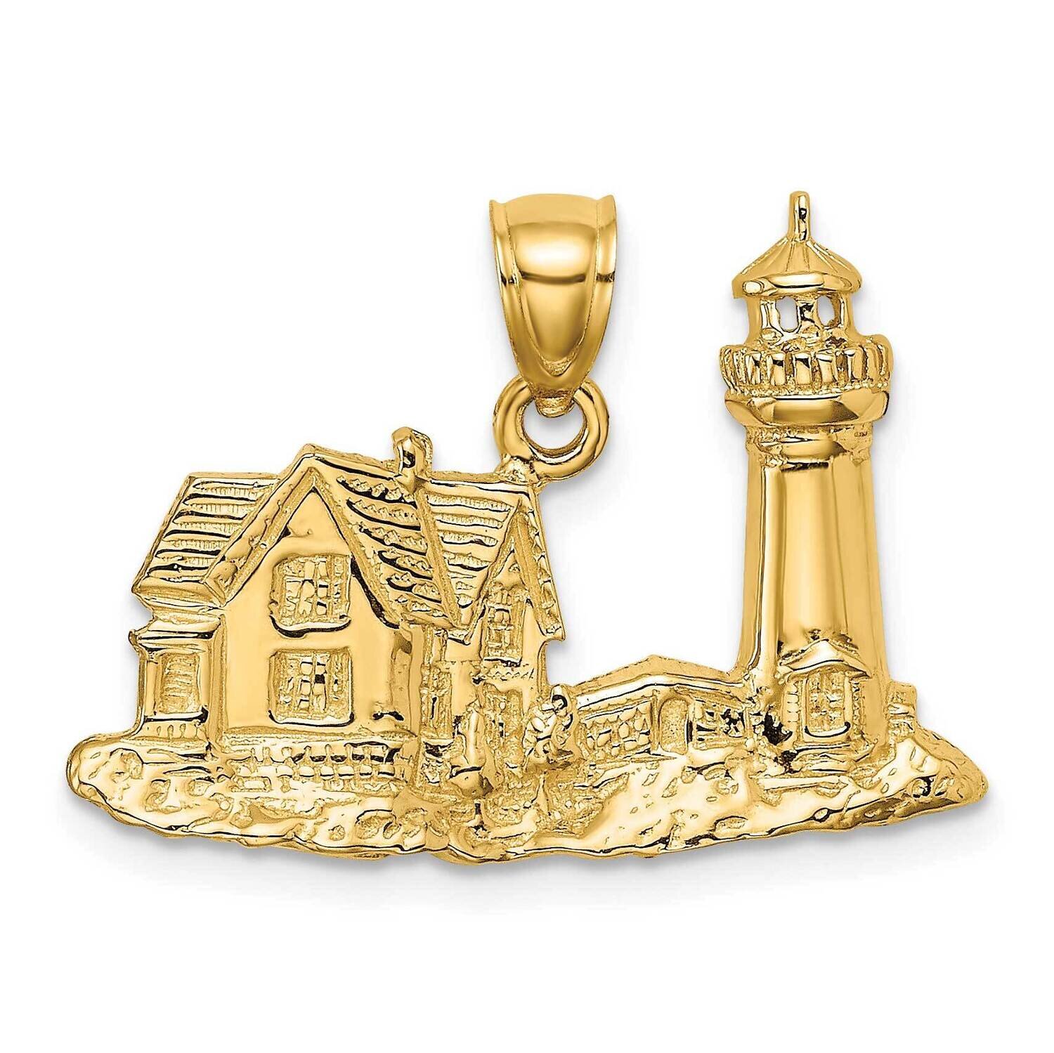 Nubble Lighthouse Charm 14k Gold 2-D K7994, MPN: K7994, 637218050949