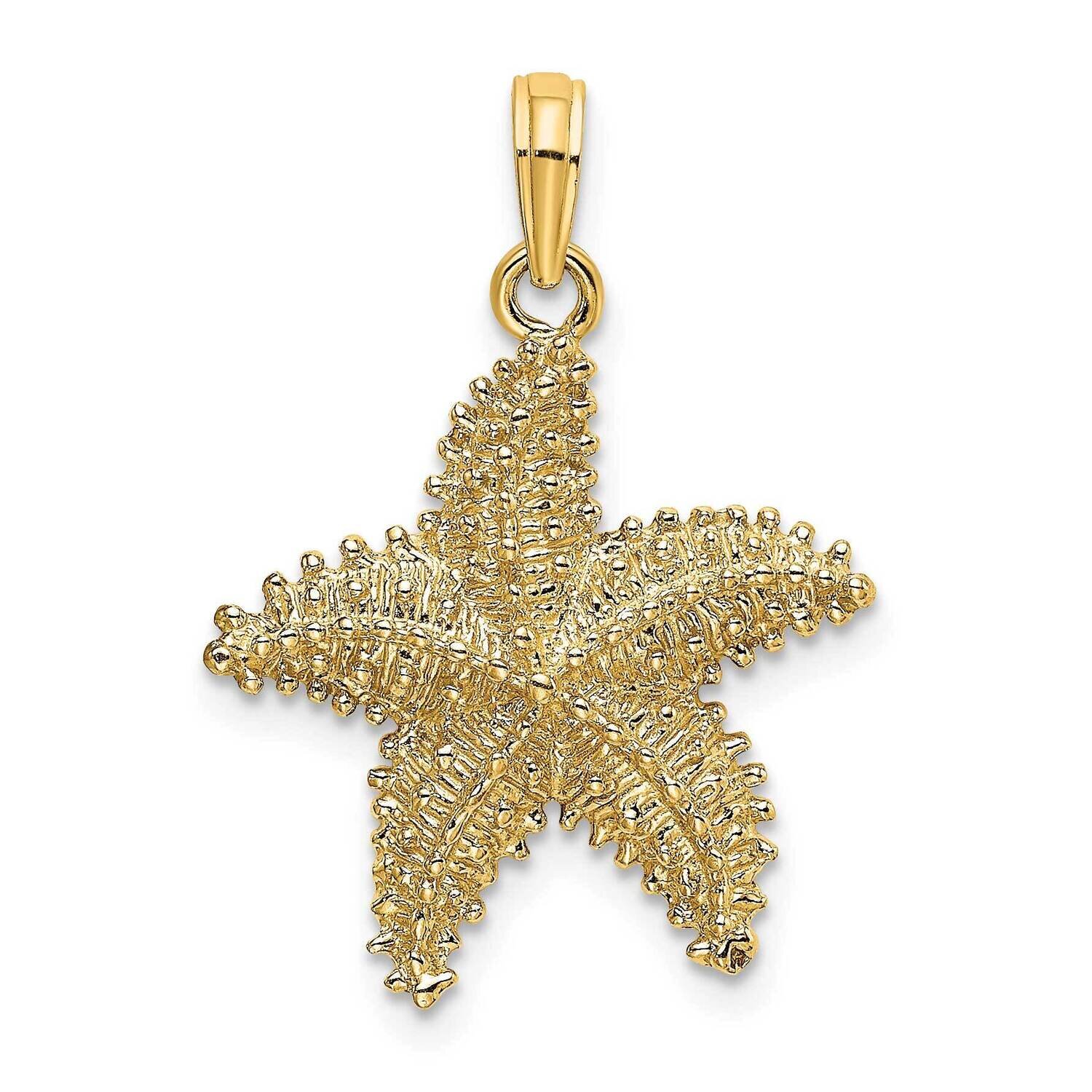 Starfish with Beaded Texture Charm 14k Gold K8070, MPN: K8070, 637218060634
