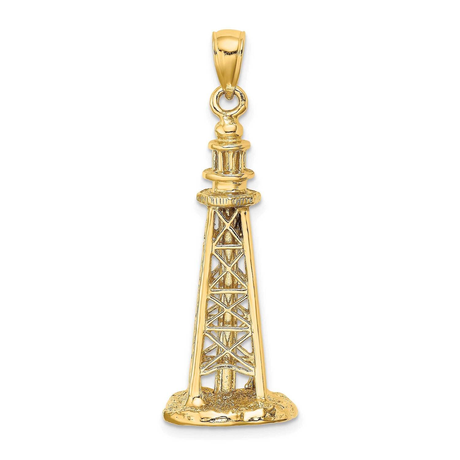 Sanibel Island Lighthouse Charm 14k Gold 3-D K8125, MPN: K8125, 637218066797