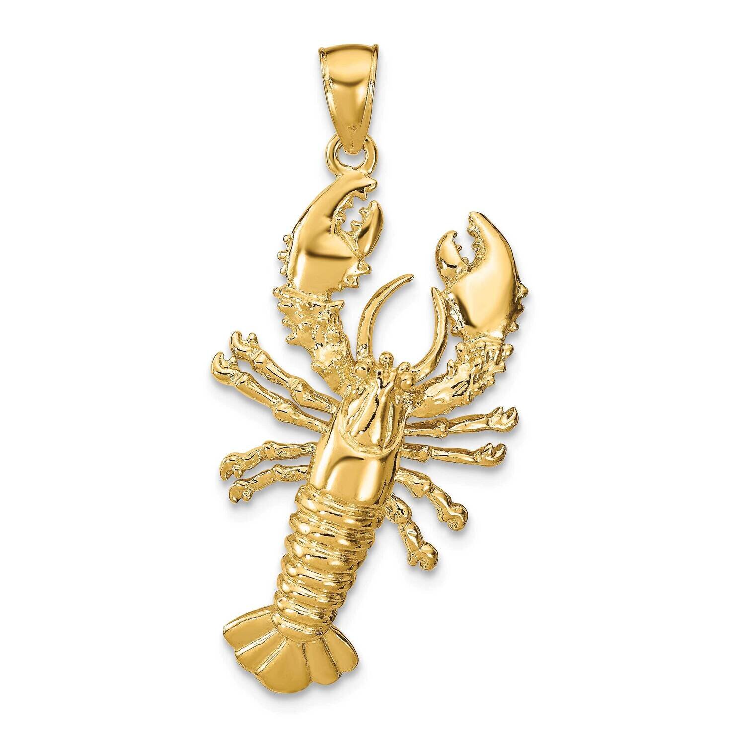 Lobster Pendant 14k Gold K8130, MPN: K8130, 63721806856