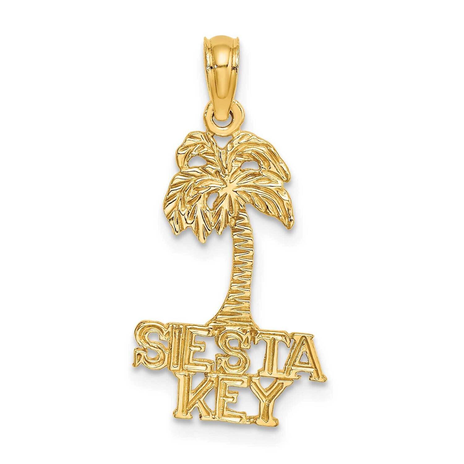Siesta Key Under Palm Tree Charm 14k Gold K8150, MPN: K8150, 637218075409