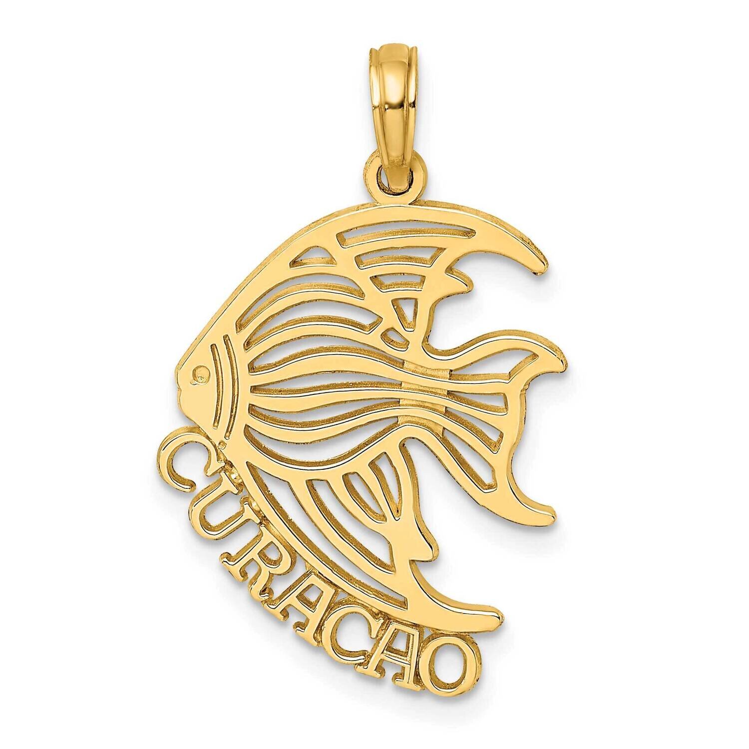 Curacao Under Angelfish Charm 14k Gold Polished K8186, MPN: K8186, 637218088829