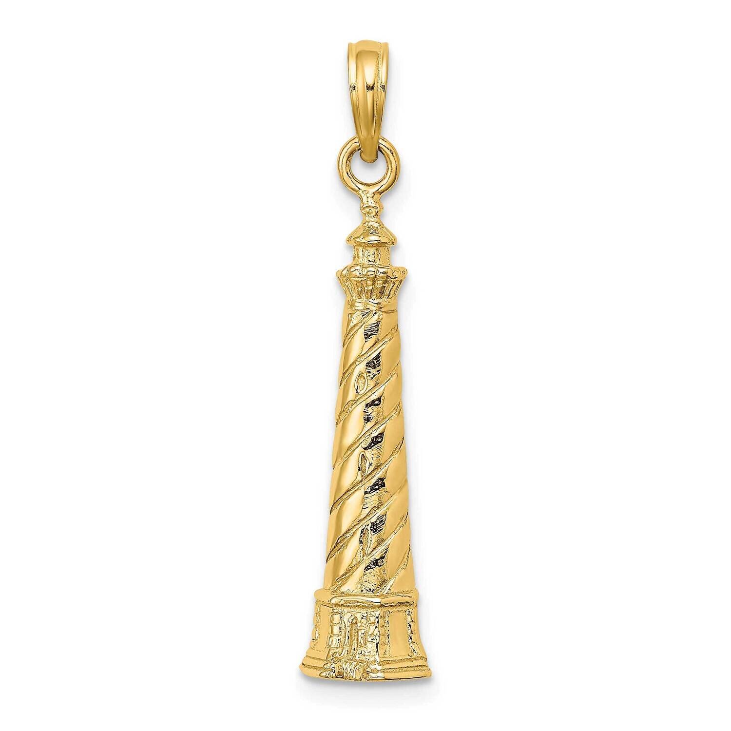 Cape Hatteras Lighthouse Charm 14k Gold 2-D K8235, MPN: K8235, 637218091980