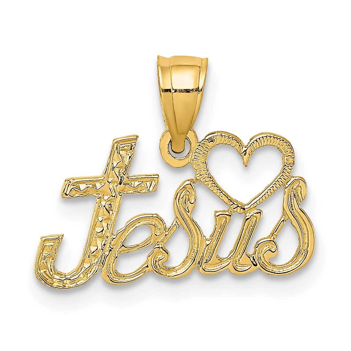 Love Jesus Script Charm 14k Gold K8326, MPN: K8326, 637218015818
