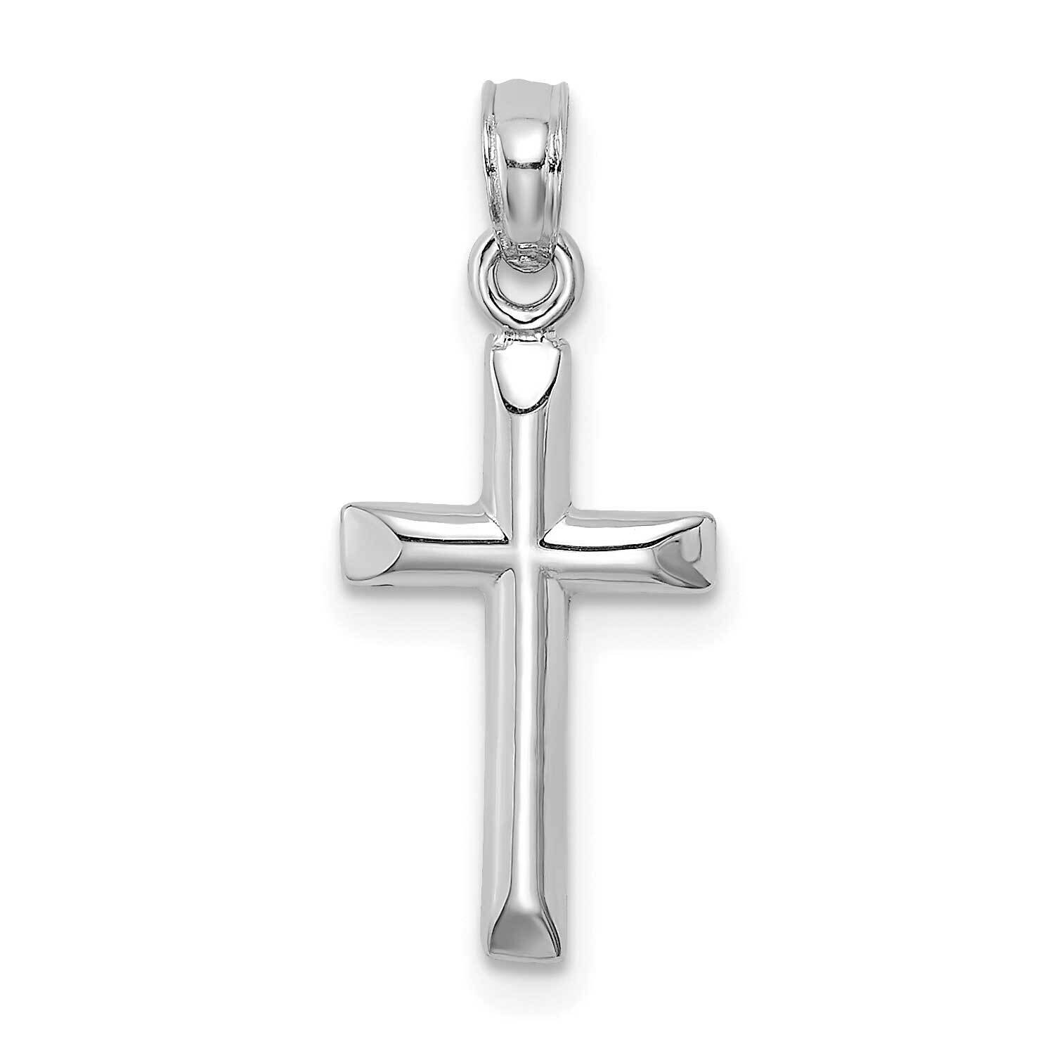 Cross Charm 14k White Gold Polished K8375W, MPN: K8375W,