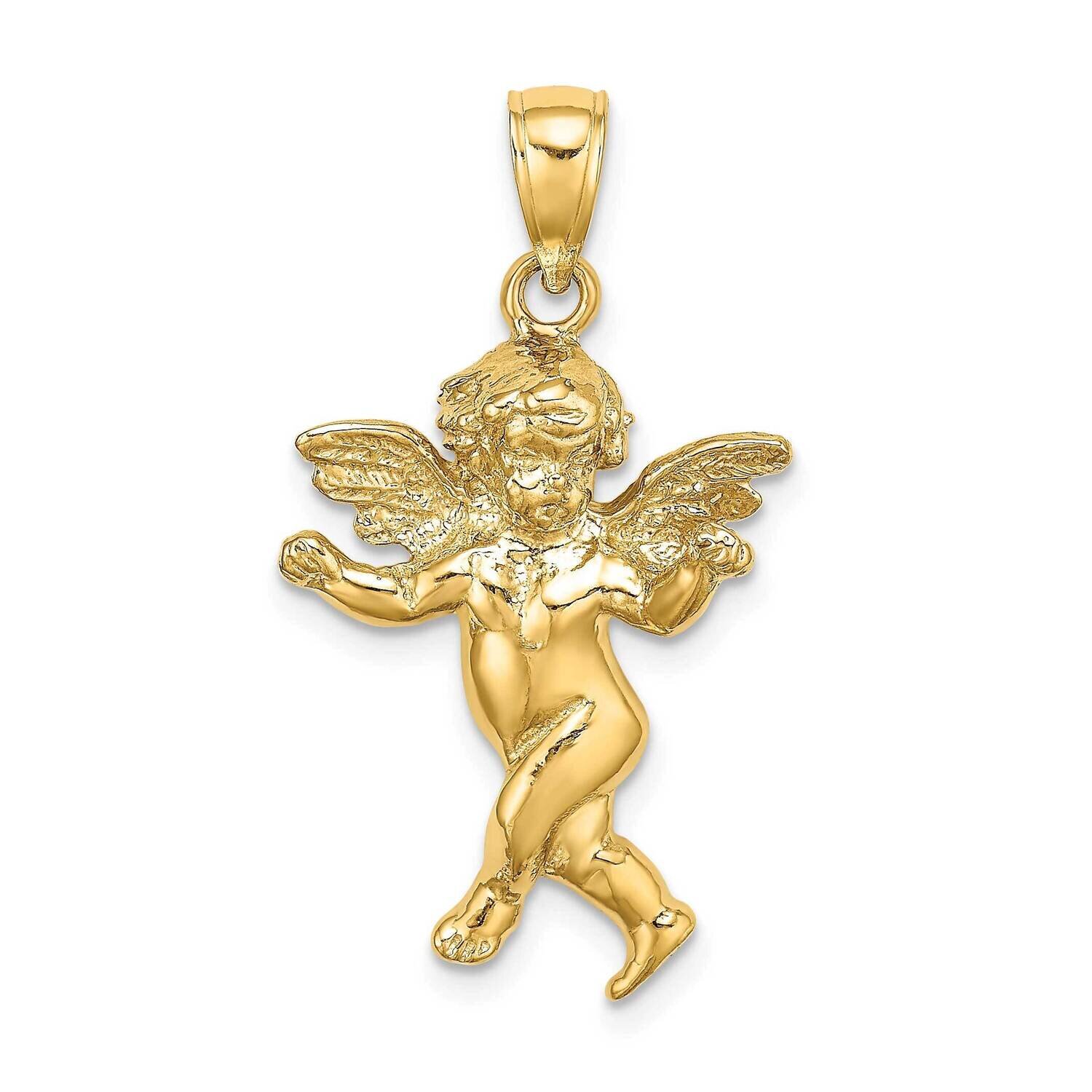 Wings Out Guardian Angel Walking Charm 14k Gold 2-D K8382, MPN: K8382, 637218034383