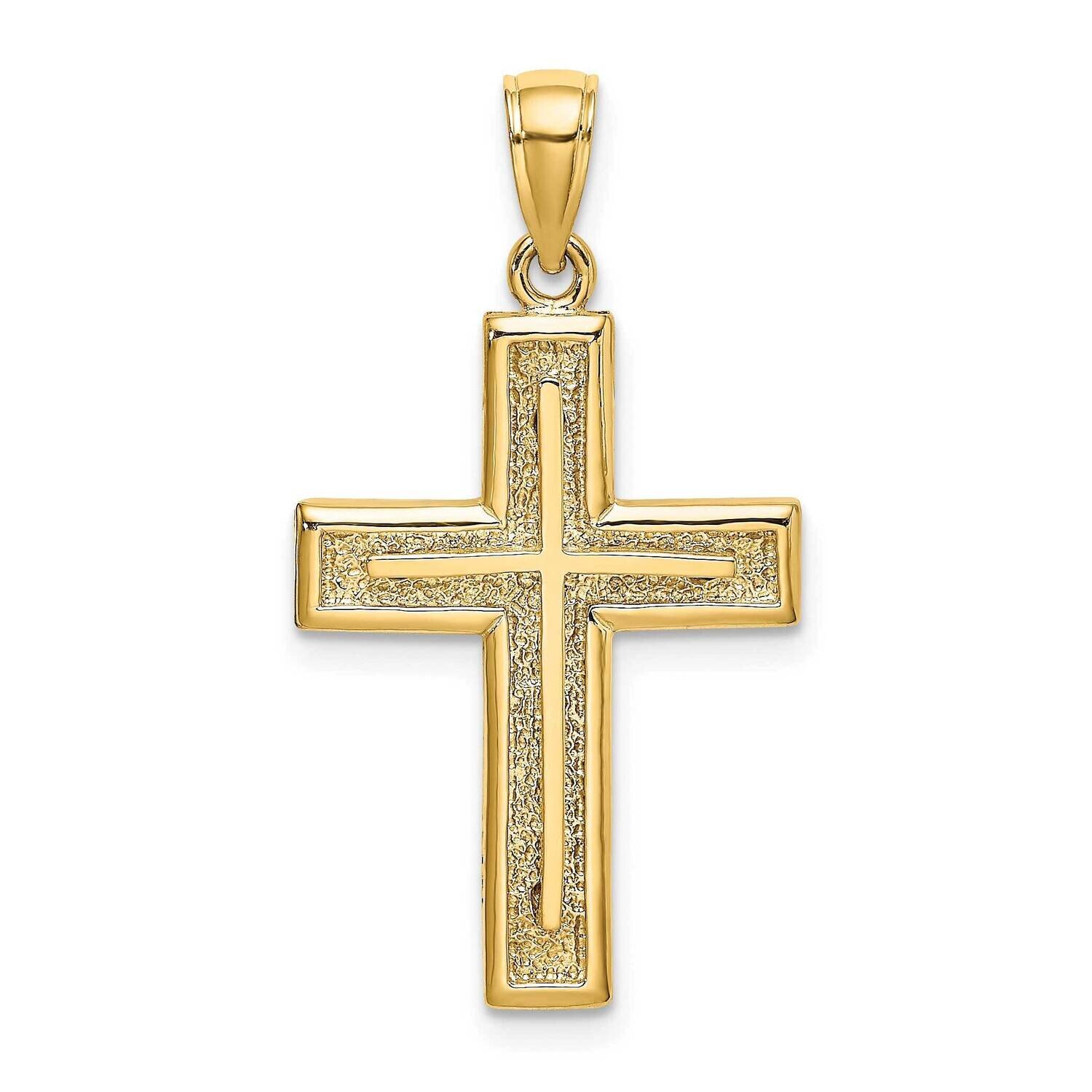 Cross Charm 14k Gold 2-D K8475, MPN: K8475, 63721804180