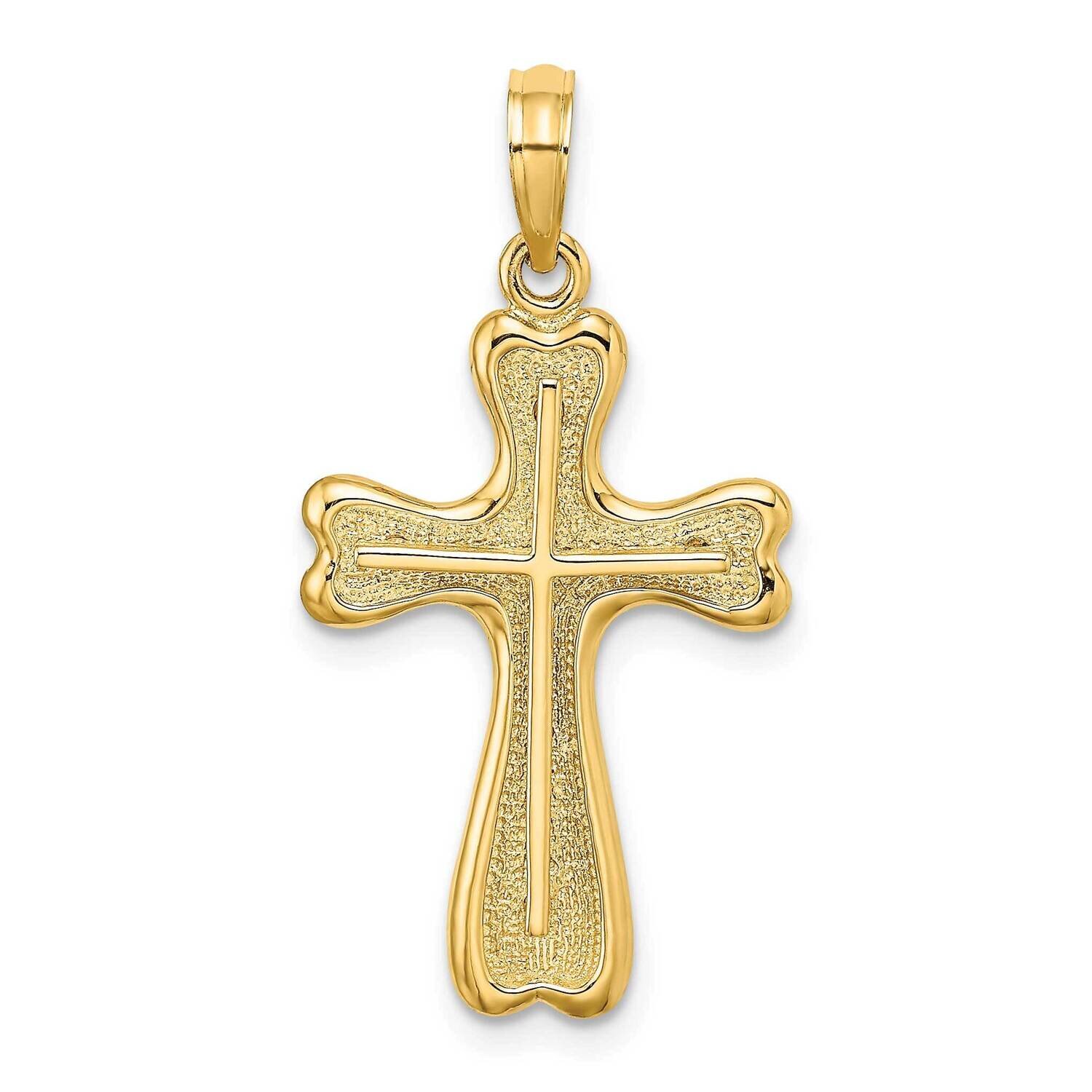 Cross with Heart Shaped Ends Charm 14k Gold K8478, MPN: K8478, 637218041848