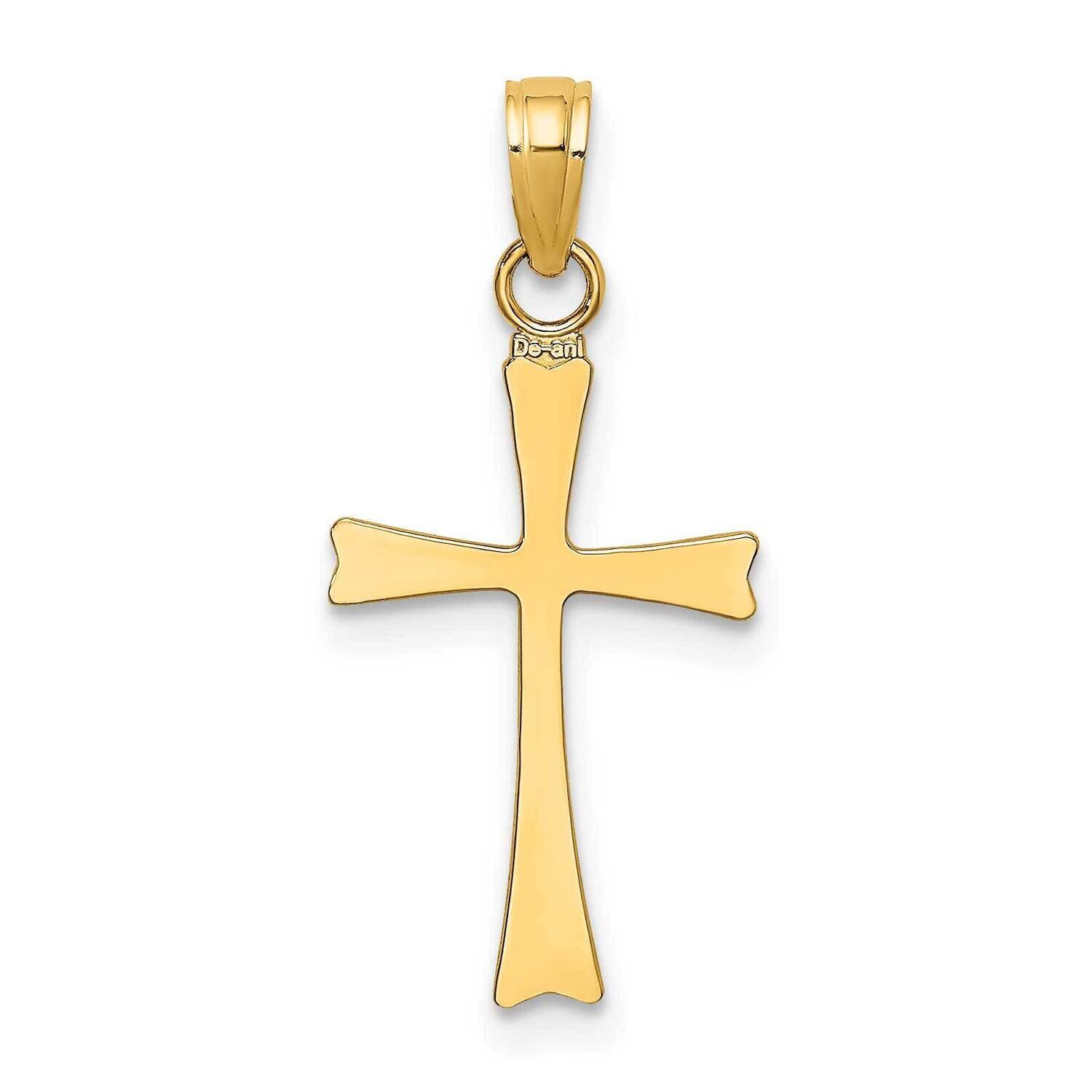Cross Charm 14k Gold Polished K8481, MPN: K8481, 637218042357