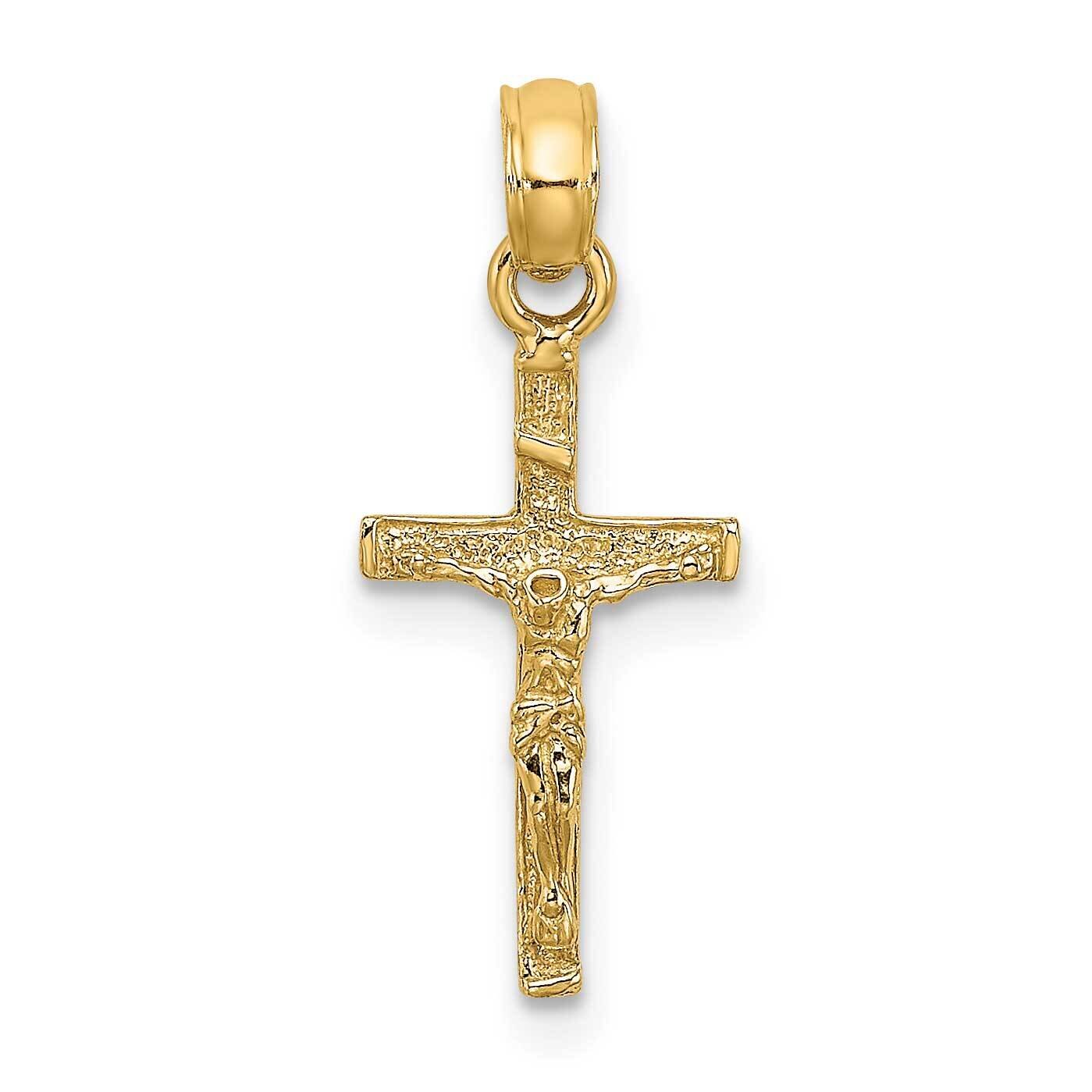 Mini Crucifix Charm 14k Gold 2-D K8500, MPN: K8500, 637218048977