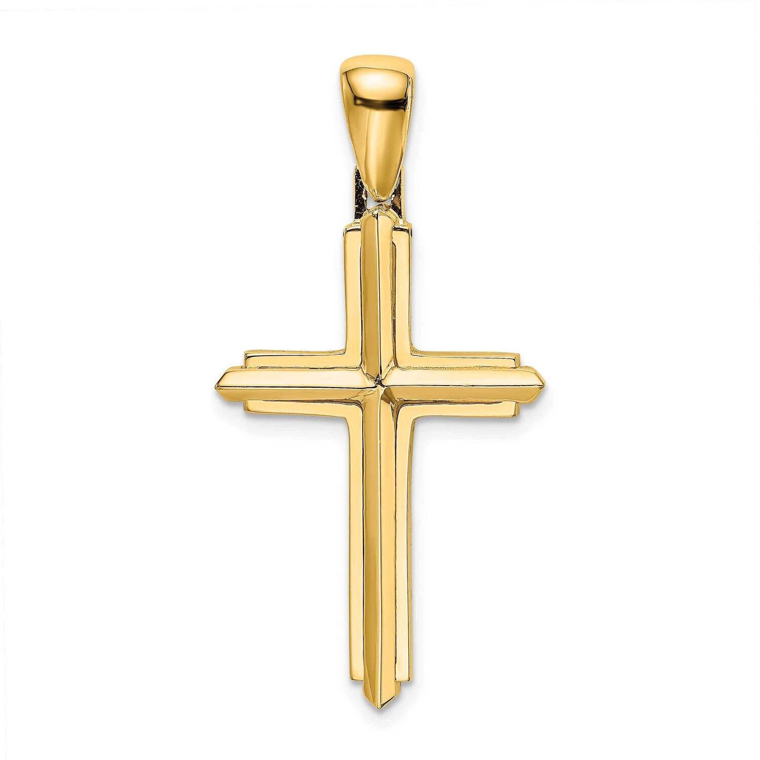 Cross Charm 14k Gold Polished K8501, MPN: K8501, 637218168552