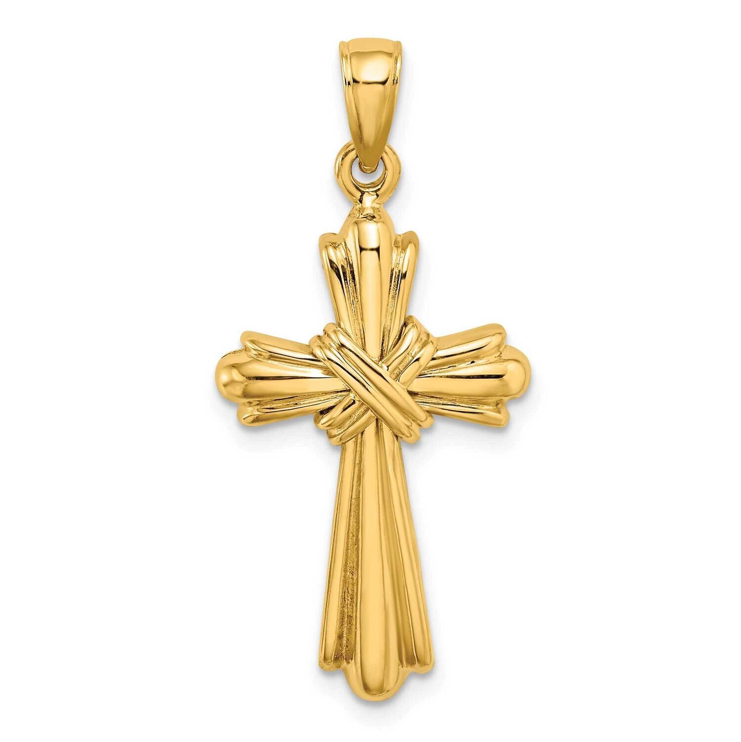 Cross with X Center Charm 14k Gold Polished K8516, MPN: K8516, 637218058846