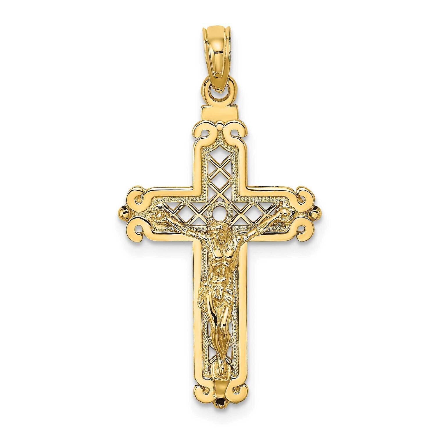 Fancy Crucifix Charm 14k Gold K8549, MPN: K8549, 637218083367