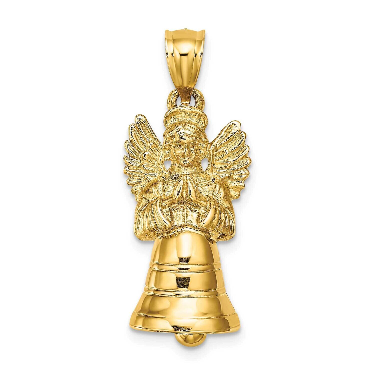 Moveable Angel Charm 14k Gold 3-D K8604, MPN: K8604, 637218104512