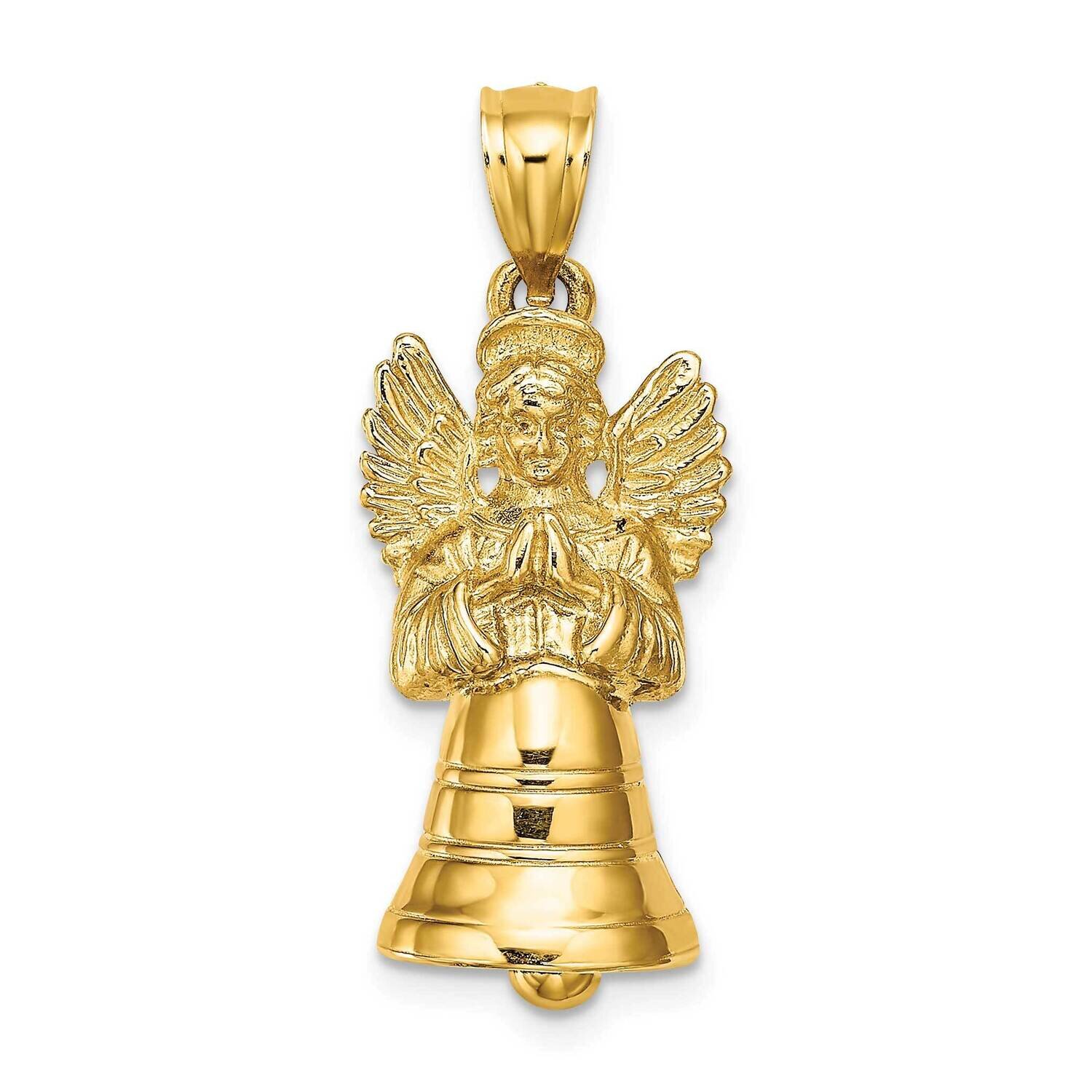 Moveable Angel Charm 14k Gold 3-D K8604