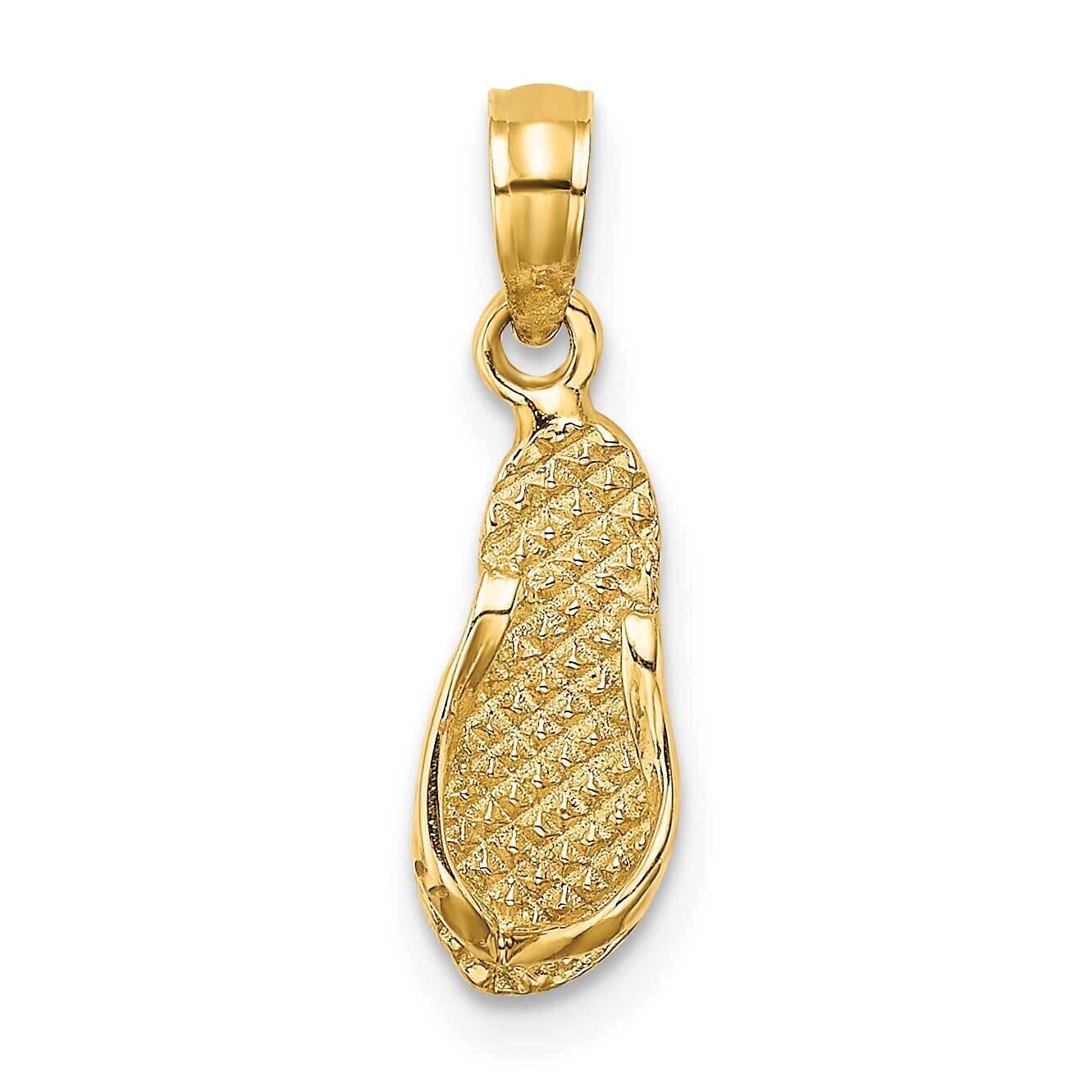 Key West Flip Flop Charm 14k Gold K8647, MPN: K8647, 637218052707