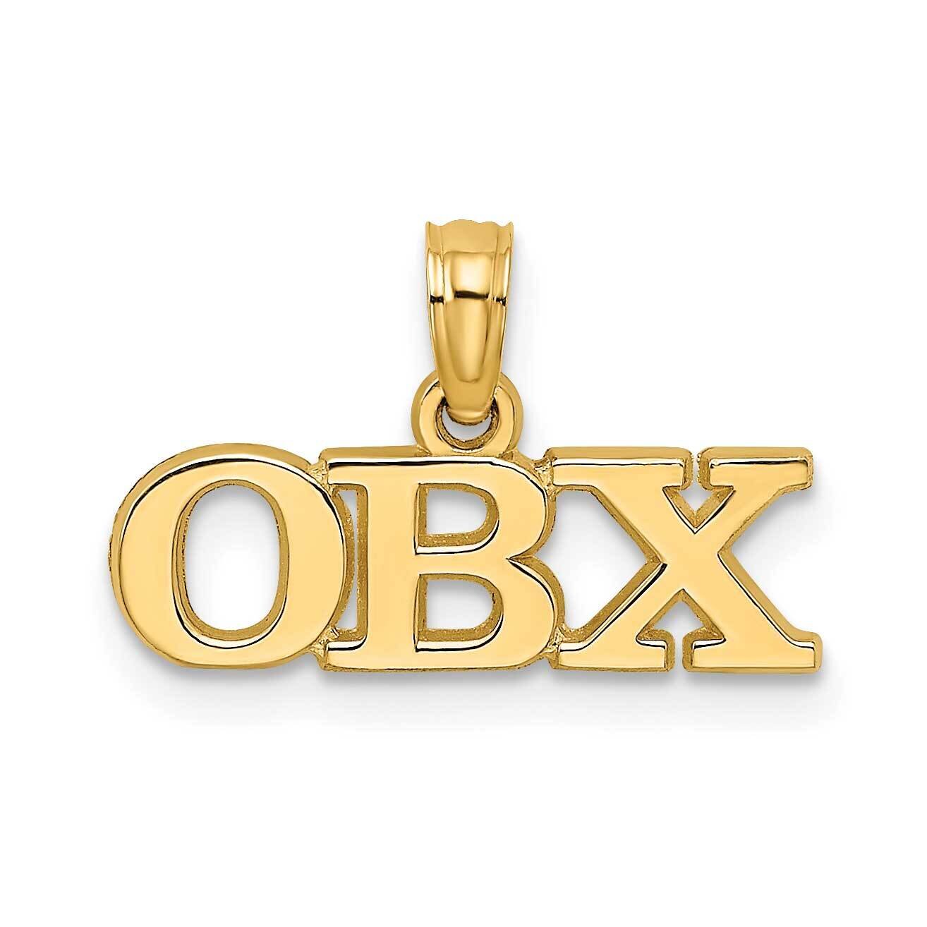 Obx Charm 14k Gold Polished K8670