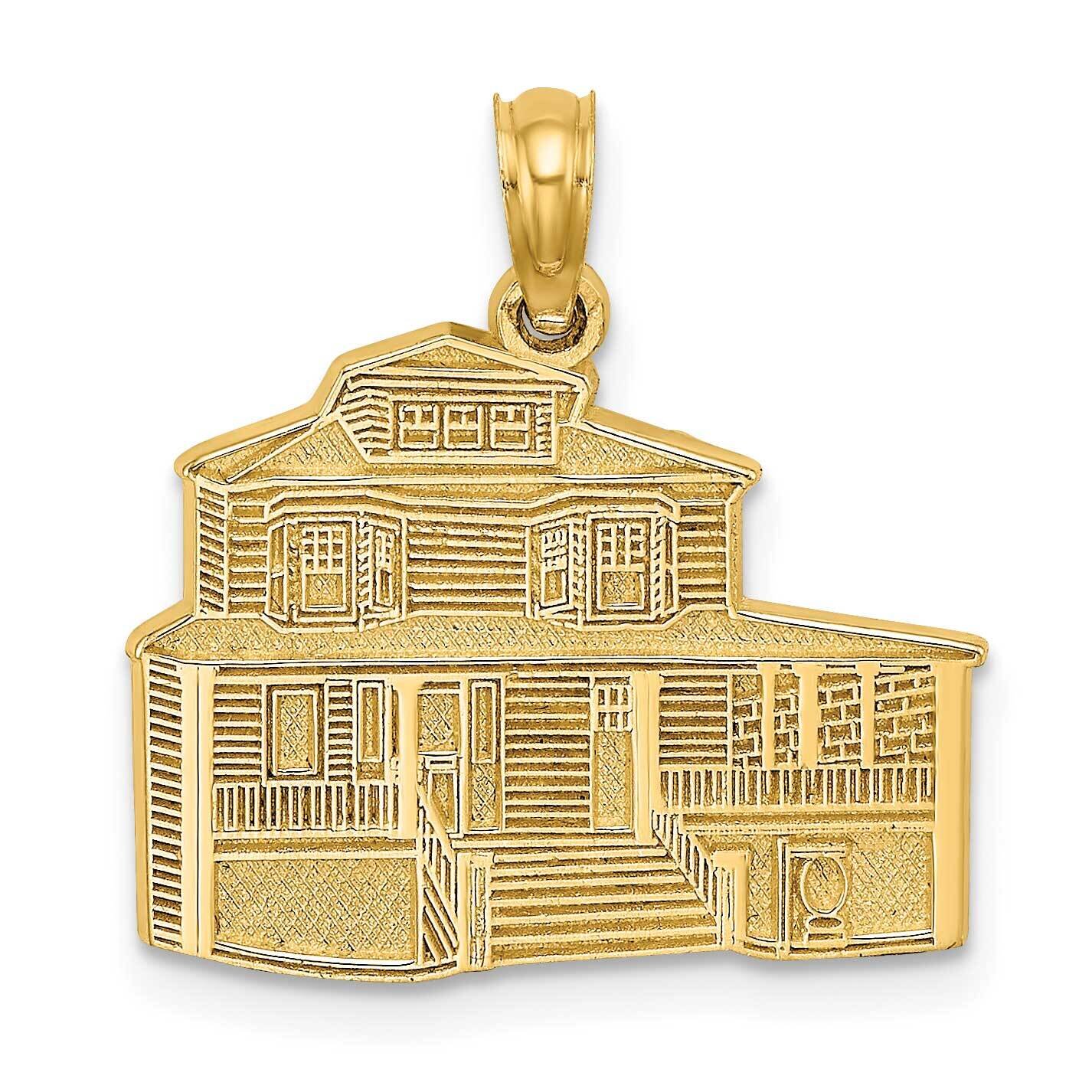 The Manse Bed Breakfast Inn with Engraved Cape May Charm 14k Gold K8671, MPN: K8671, 637218114696