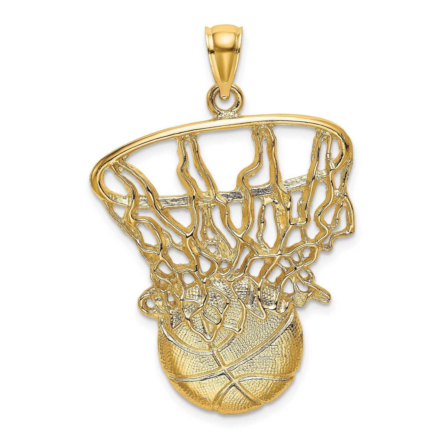 Swoosh Basketball Net Charm 14k Gold K8754, MPN: K8754, 637218020638