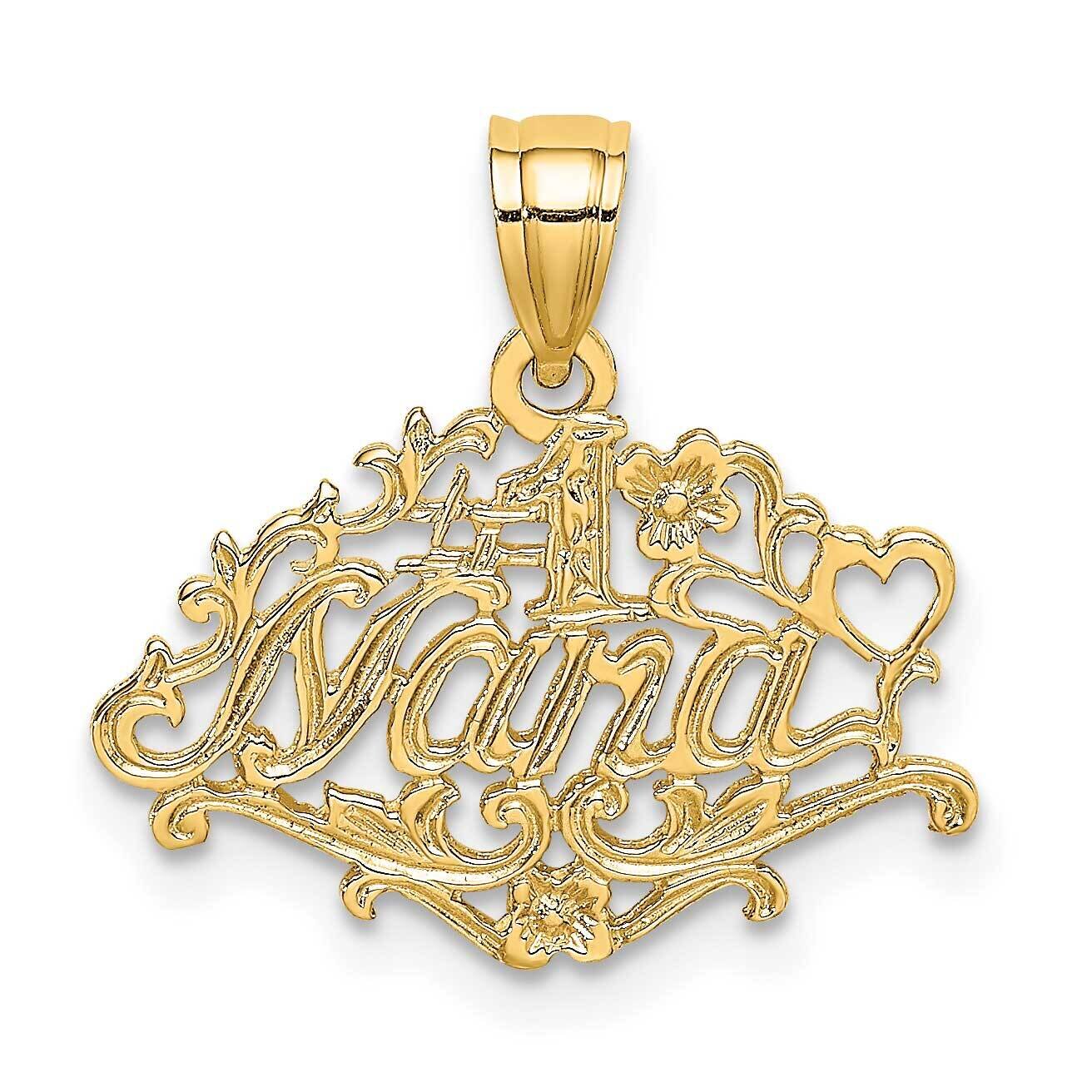 #1 Nana Charm 14k Gold K8803, MPN: K8803, 637218023325