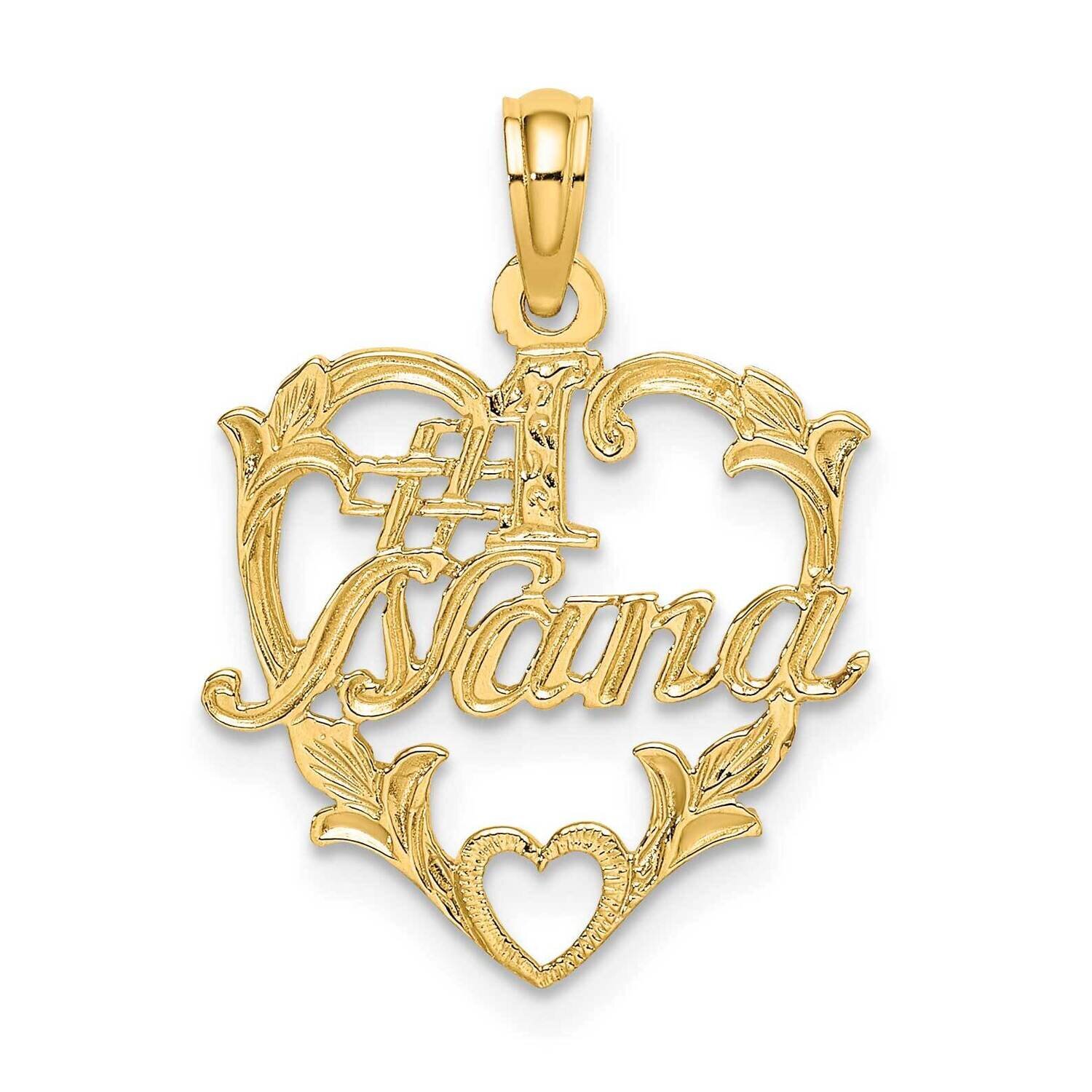 #1 Nana In Heart Charm 14k Gold K8804, MPN: K8804, 637218023332