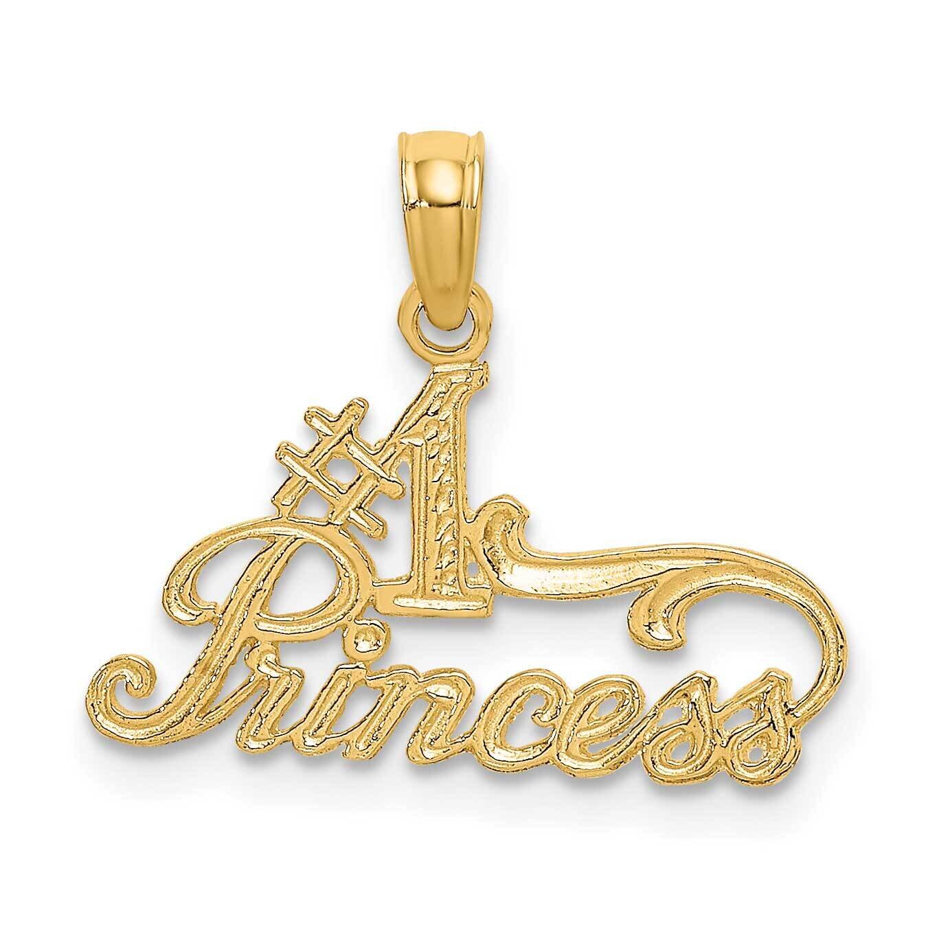 #1 Princess Charm 14k Gold K8883