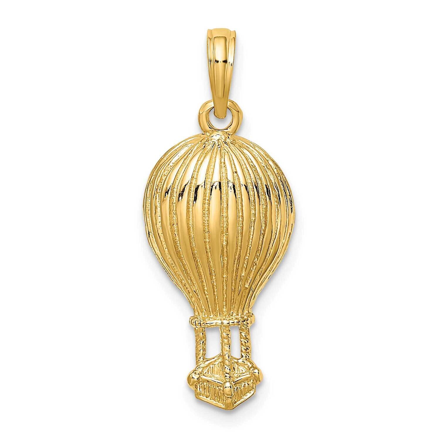 Hot Air Ballon Charm 14k Gold Polished K8914, MPN: K8914, 637218030972