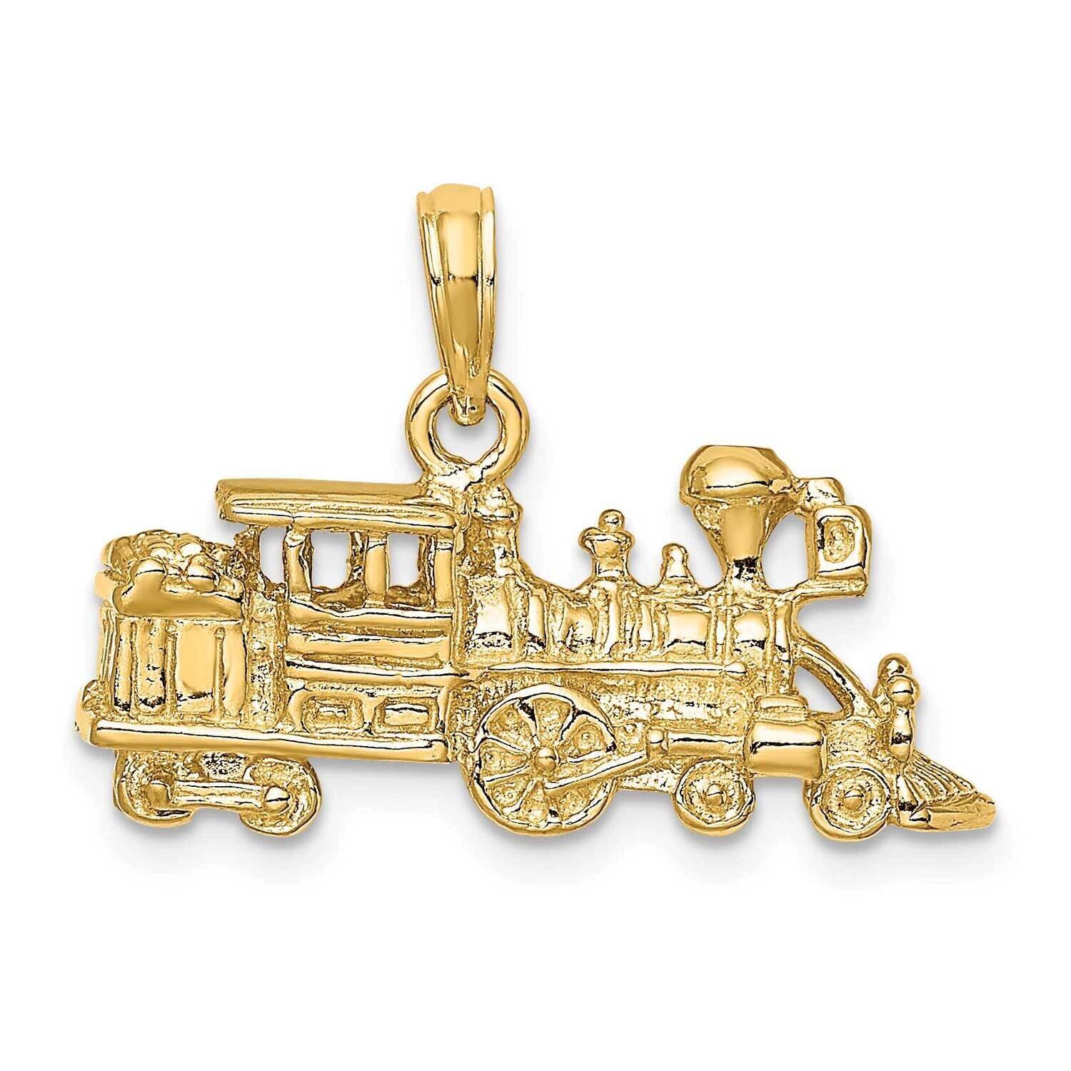 Engine Train Charm 14k Gold 3-D K8915, MPN: K8915, 637218045723