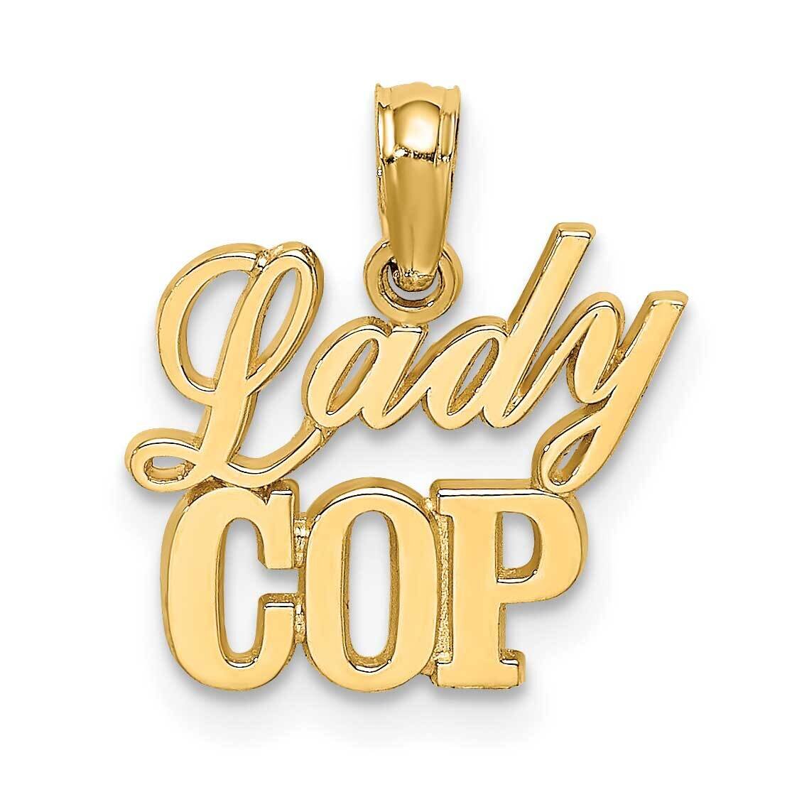 Lady Cop Charm 14k Gold K908, MPN: K908, 637218026289