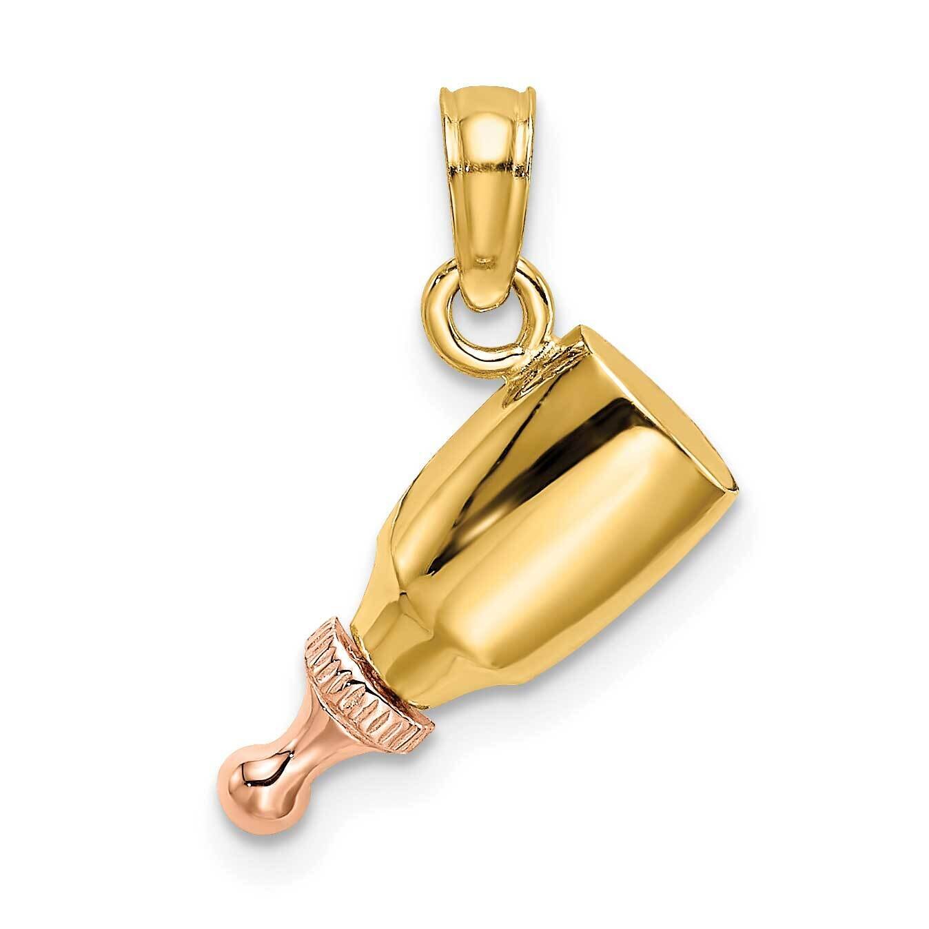 Baby Bottle Charm 14k Two-tone Gold K9116, MPN: K9116, 637218043255