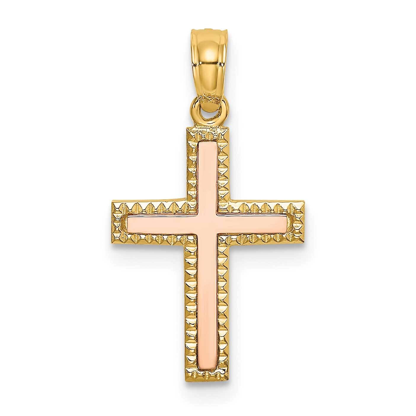 Cross Charm 14k Gold Polished K9138, MPN: K9138, 637218048694