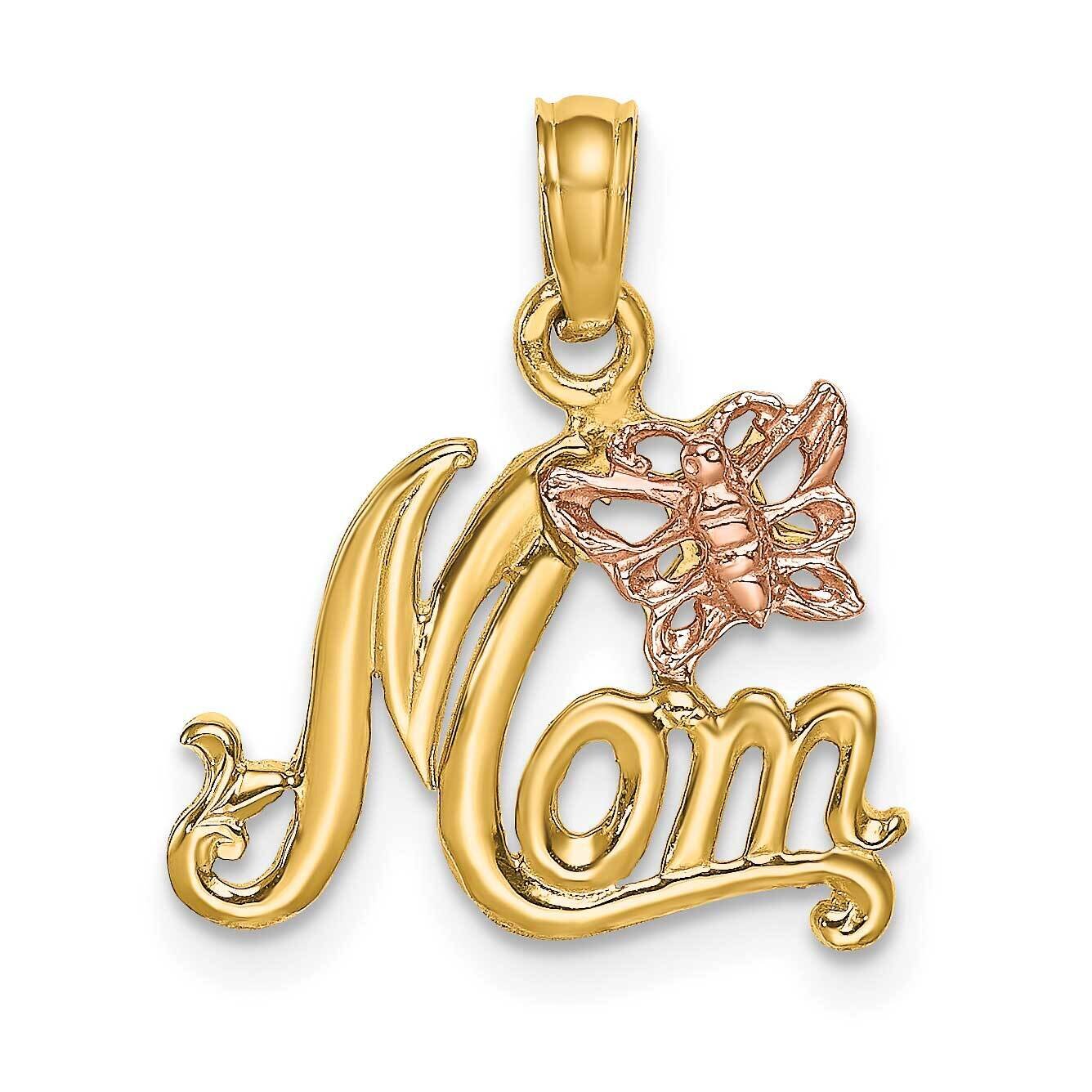 Mom with Butterfly Charm 14k Two-tone Gold K9293, MPN: K9293, 637218094639