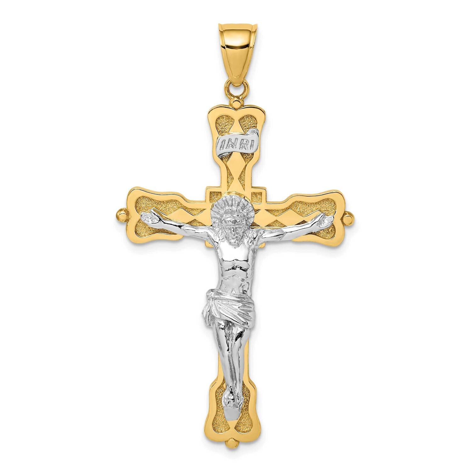 Inri Crucfix Pendant 14k Two-tone Gold K9379, MPN: K9379, 637218132218