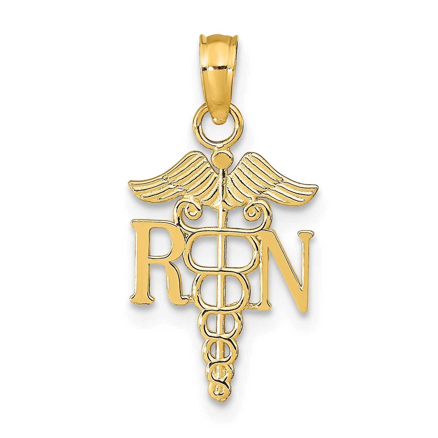 R.N. Pendant 14k Gold Polished K9575, MPN: K9575, 191101400179