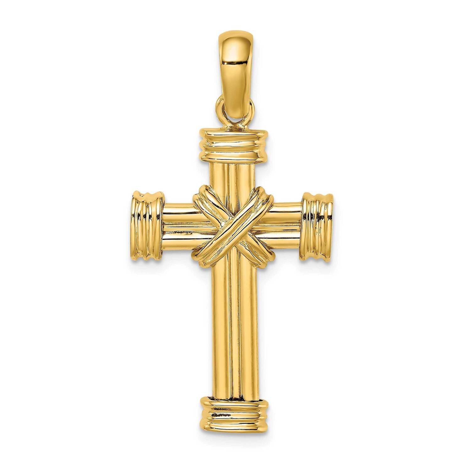 Cross Charm 14k Gold Polished K9714, MPN: K9714,