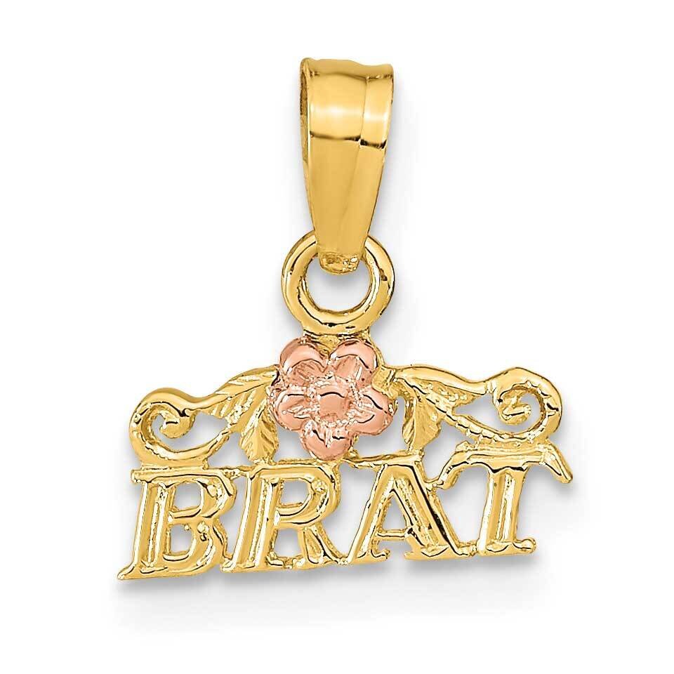 Brat Pendant 14k Rose &amp; Yellow Gold K9776, MPN: K9776,