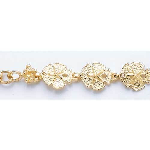 Sand Dollar Bracelet 14k Gold FB1714-8, MPN: FB1714-8, 637218105496