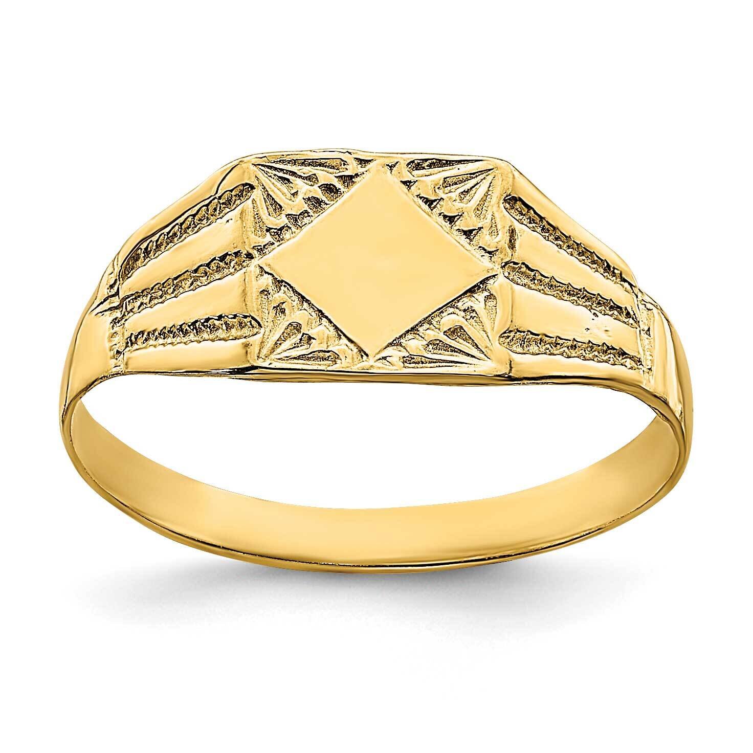 Square Baby Band Ring 14k Gold R521