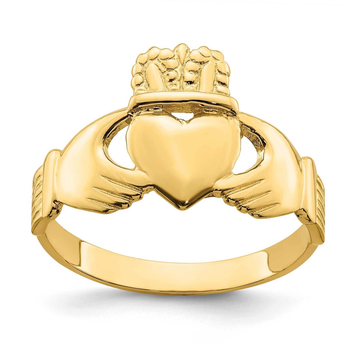 Claddagh Ring 14k Gold Polished R698, MPN: R698, 196904051894