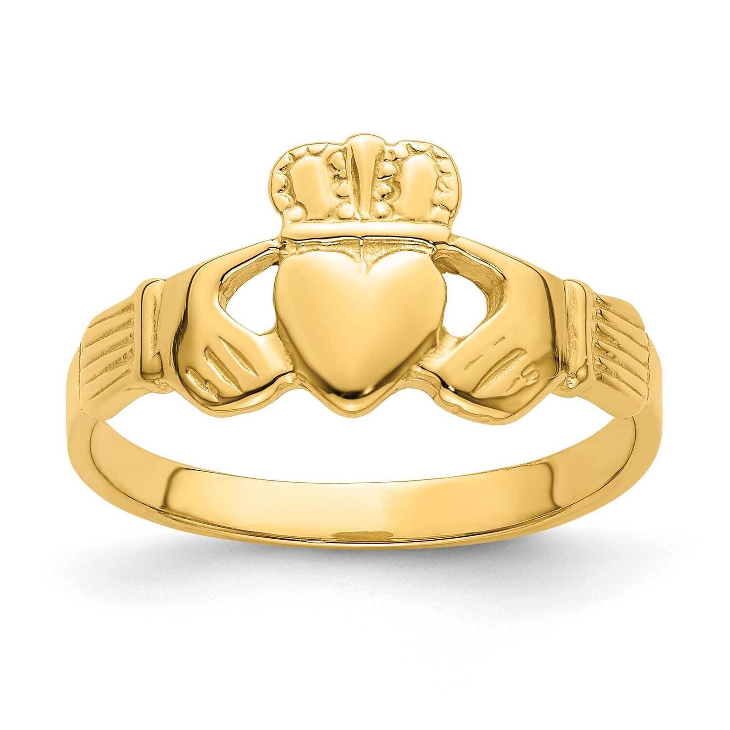 Claddagh Ring 14k Gold Polished R700