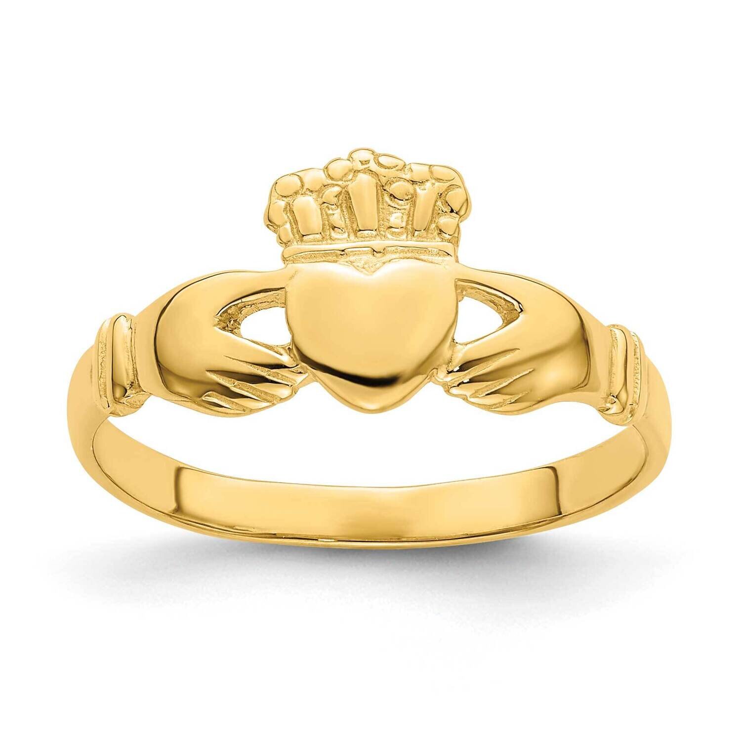 Claddagh Ring 14k Gold Polished R701