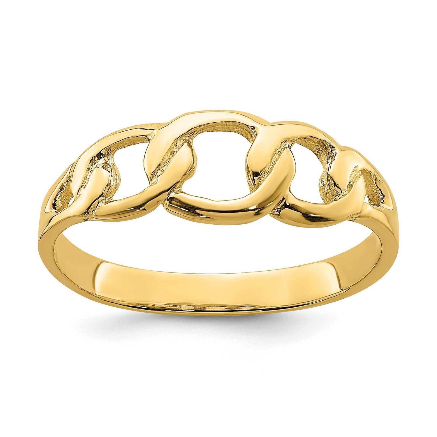 Freeform Knot Ring 14k Gold Polished R763