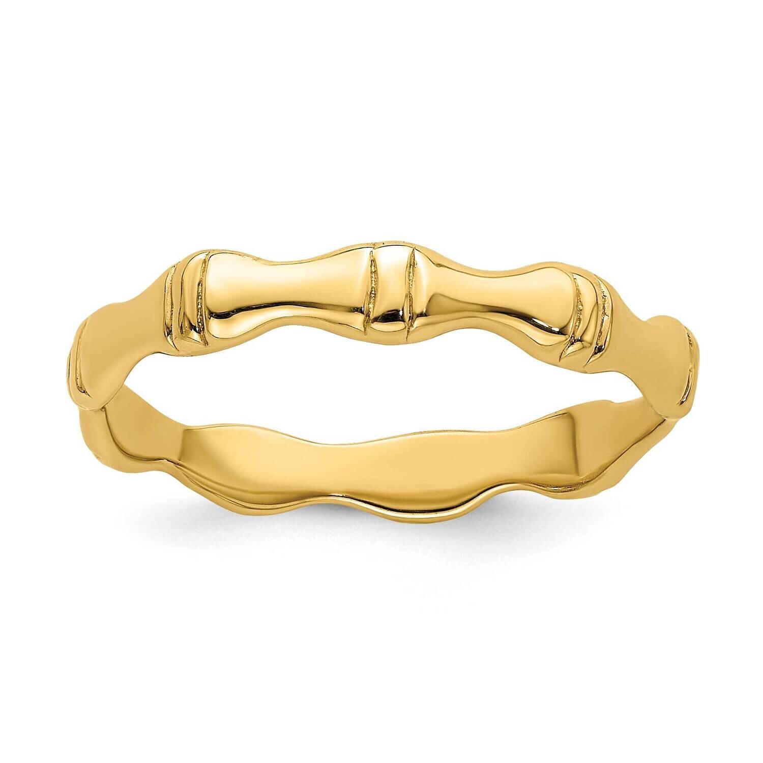 Bamboo Band 14k Gold Polished R766, MPN: R766, 196904048788