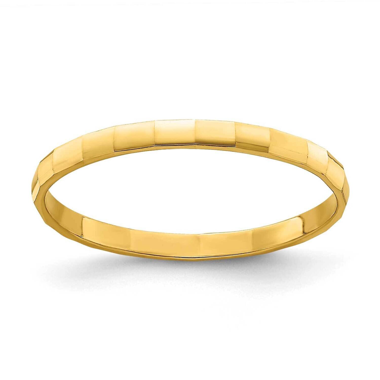 Bamboo Toe Ring 14k Gold R783