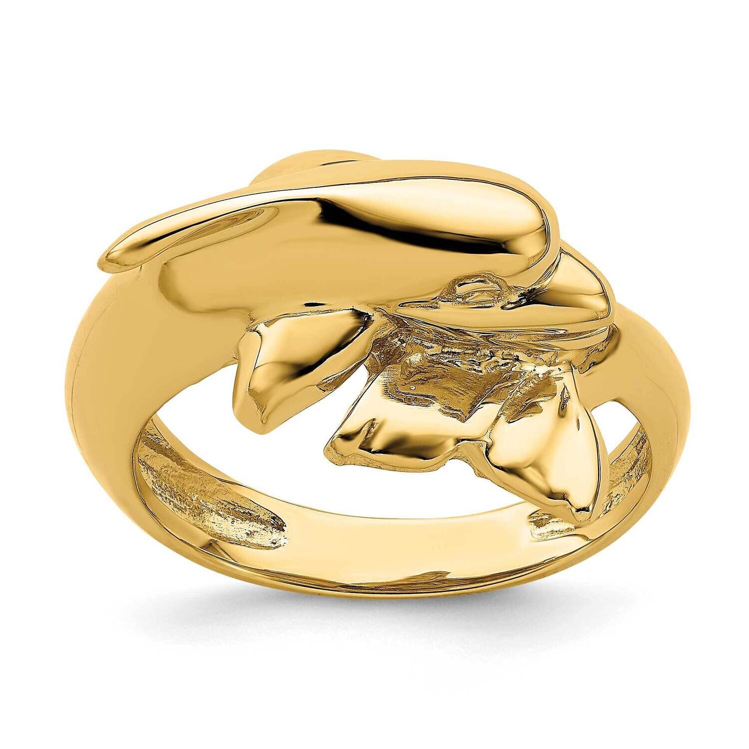 Dolphin Ring 14k Gold R819