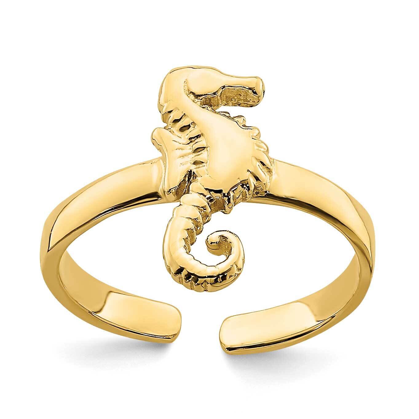 Adjustable Seahorse Toe Ring 14k Gold R838, MPN: R838, 883957670331