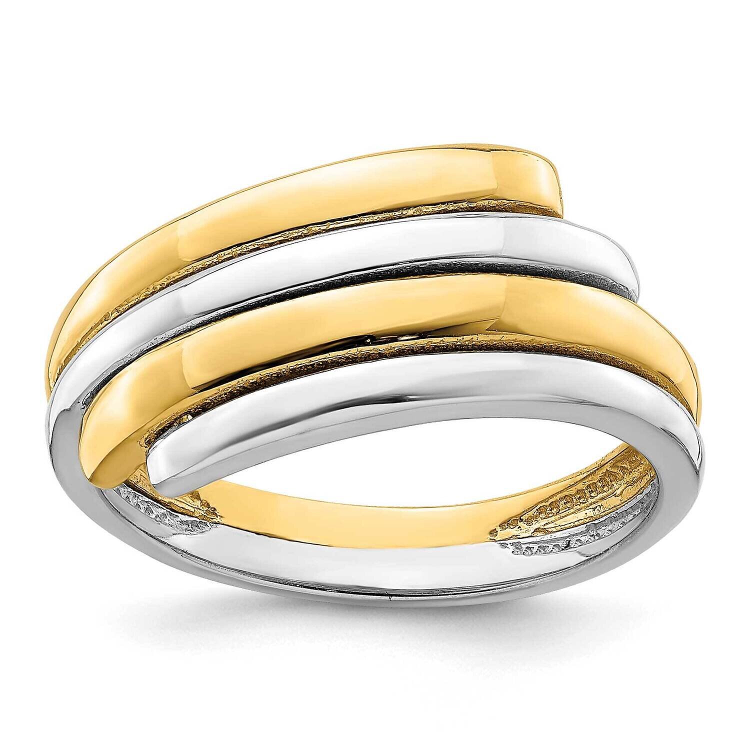 Crossover Band 14k Two-tone Gold R896