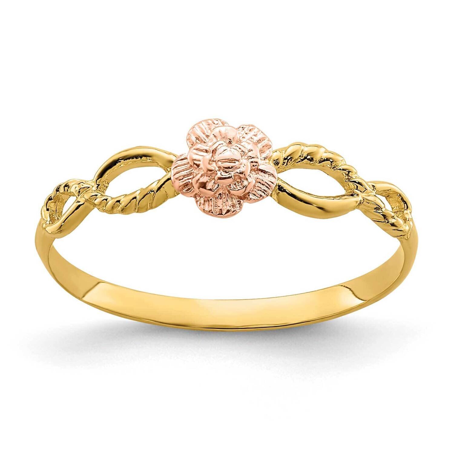 Flower Ring 14k Two-tone Gold R934, MPN: R934, 196904042670