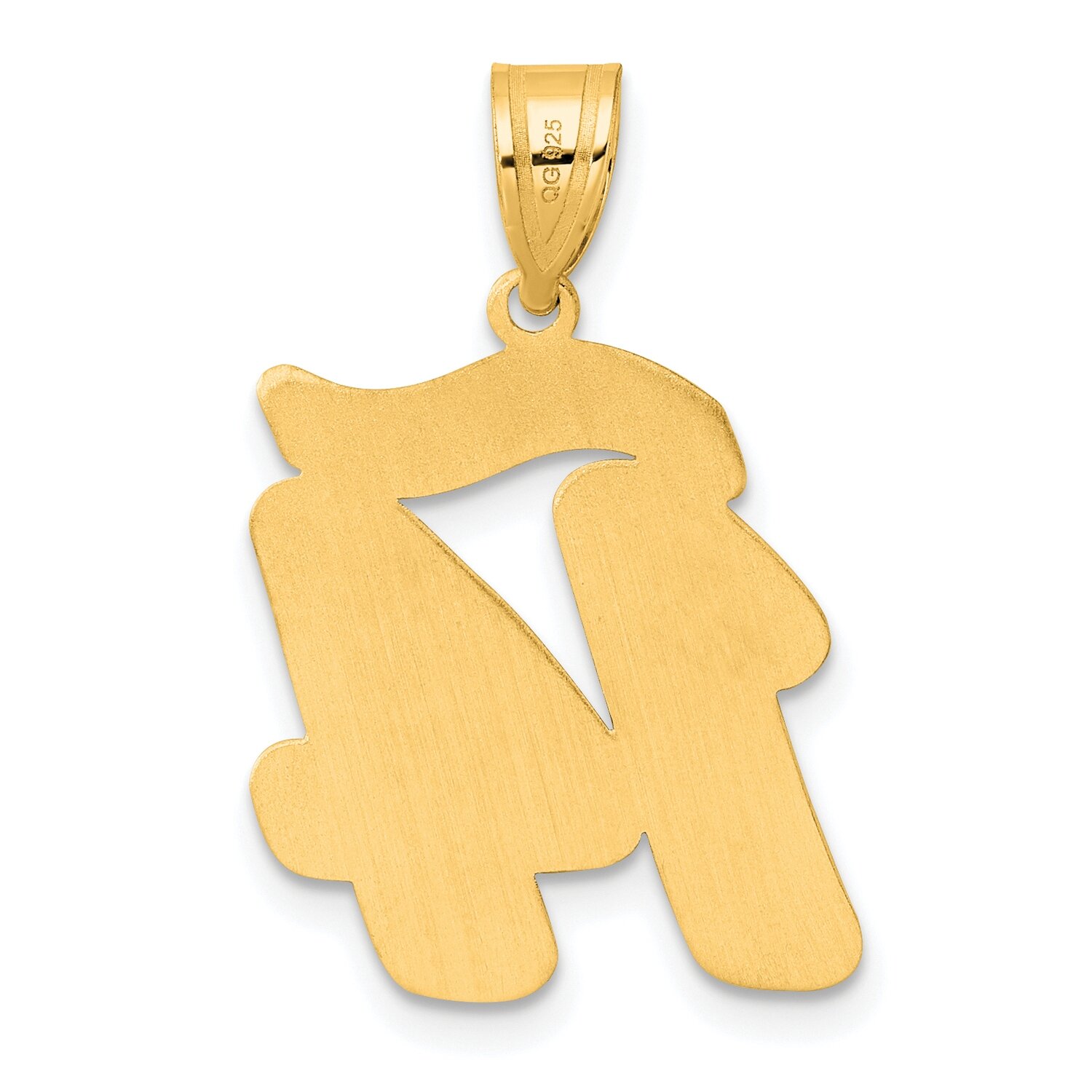 Script Number 14 Pendant 14k Gold Polished SCN14, MPN: SCN14, 196904078617